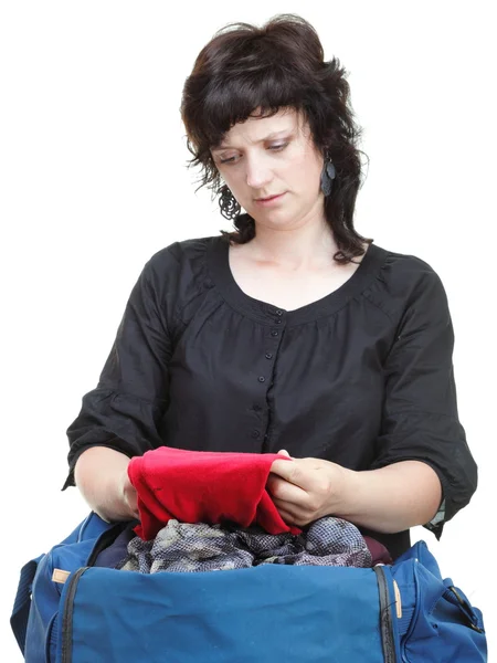 女性服や分離のショルダー バッグがいっぱいでぎゅうぎゅう詰め — ストック写真