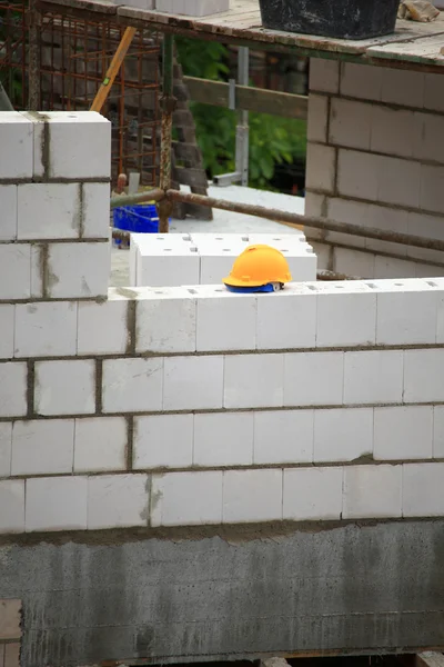 Construction site with concrete and steel — Stock Photo, Image