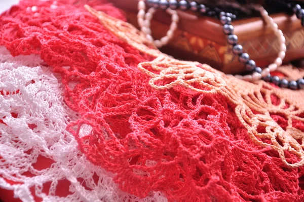 Beoutiful Crochet Lace — Stock Photo, Image