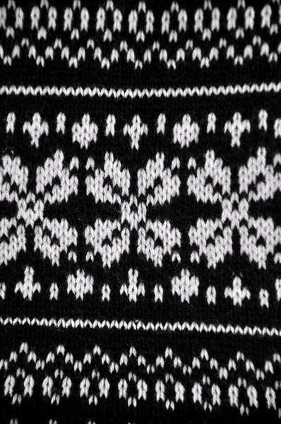 Fond de tricot de motif en laine fait main — Photo