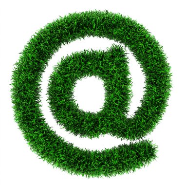 Grass Email symbol clipart