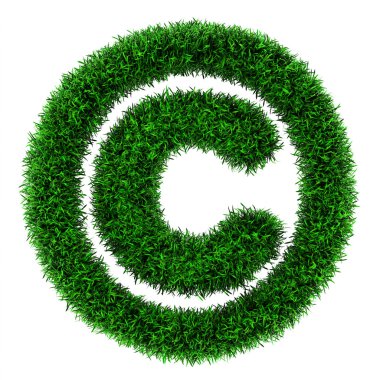 Grass copyright symbol clipart