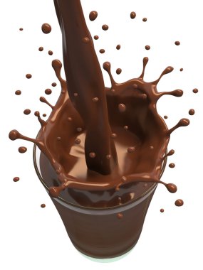 Pouring chocolate clipart