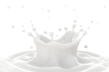 Milk splash clipart