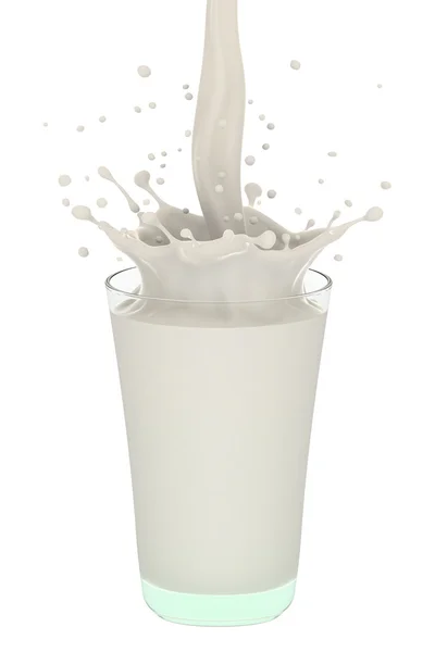 Versando latte — Foto Stock