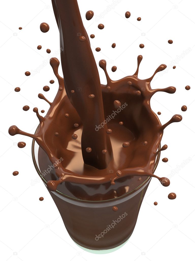 Pouring chocolate