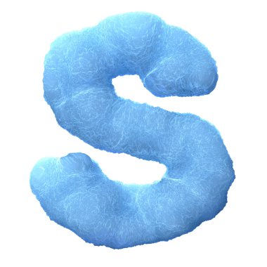 Ice letter S clipart