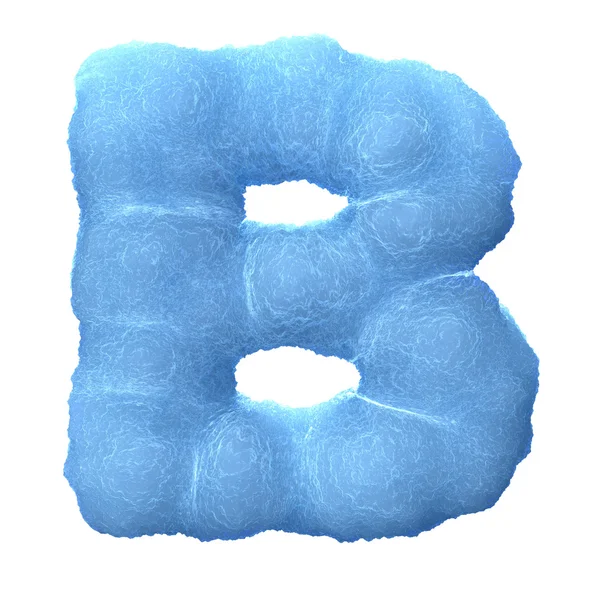 Ice letter B — Stock Photo, Image