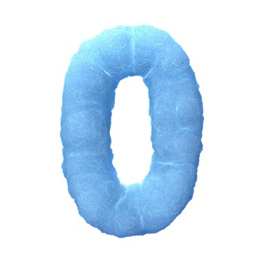 Ice number 0 clipart