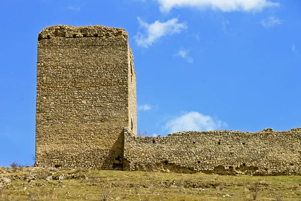城堡废墟的 torockoszentgyorgy，cetatea coltesti — 图库照片