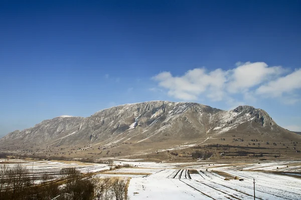 Trascau 山在冬季 — 图库照片