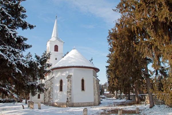 Uma igreja na Transilvânia — Fotografia de Stock
