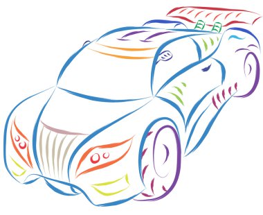 Sports car clipart