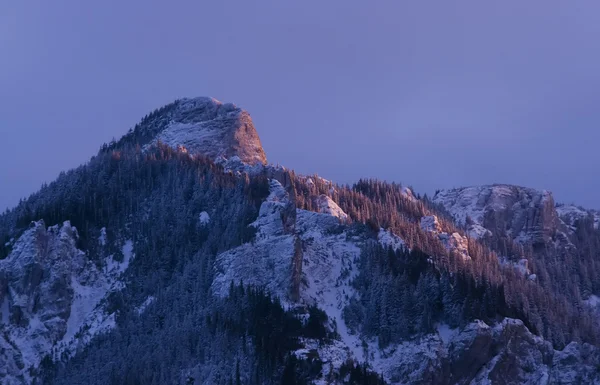 Гора на закате — стоковое фото