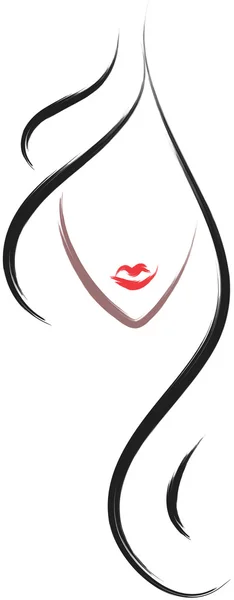 Friseursalon Logo — Stockvektor