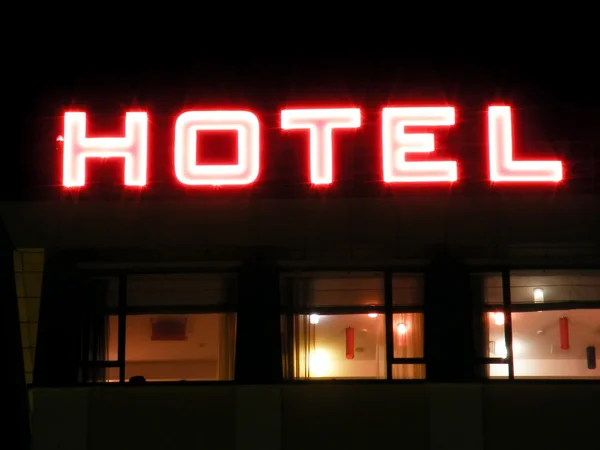 Hotel sign — Stock Photo, Image