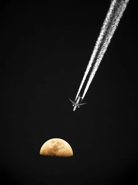 Viagem na lua — Fotografia de Stock