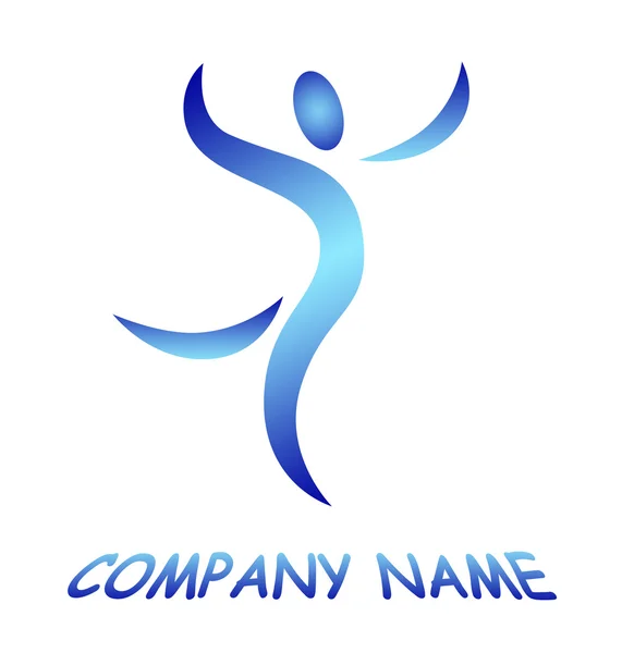 Logotipo do homem — Fotografia de Stock