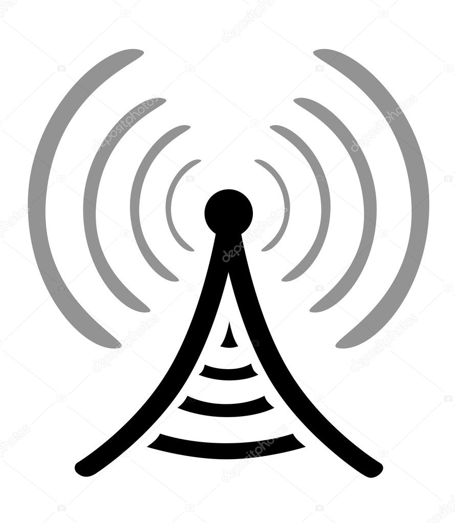 Radio antena silhouette icon vector illustration design.