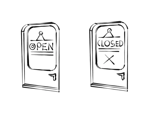 Doors sign — Stock Photo, Image