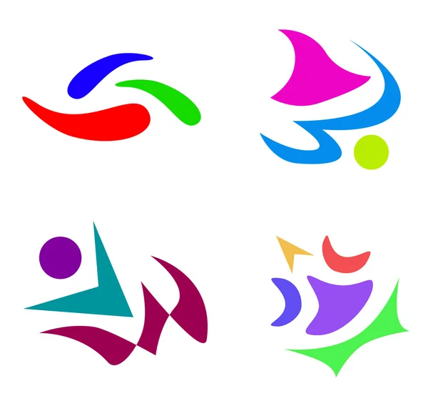 Abstraktes Logo-Set — Stockfoto