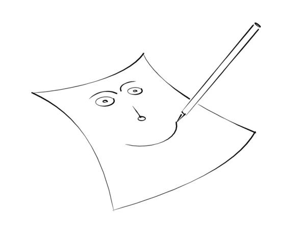 Happy face drawing — Stock Photo, Image