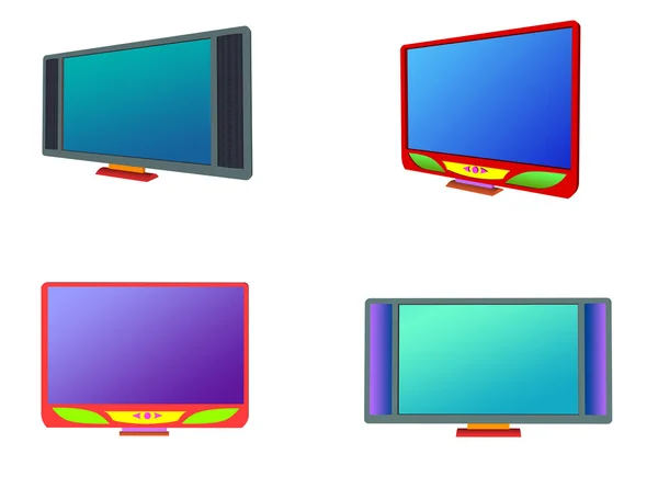 Zestaw tv LCD — Zdjęcie stockowe