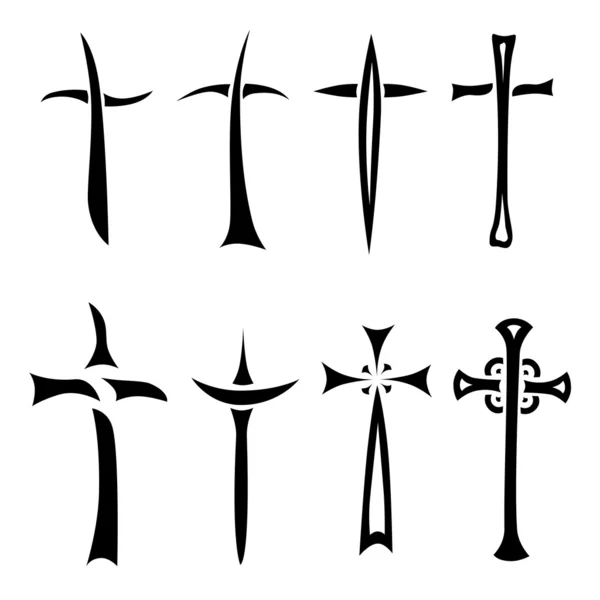 Набор крестов — стоковое фото
