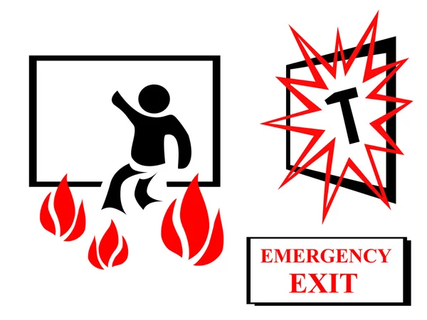 Emmergency exit — Stock Photo, Image