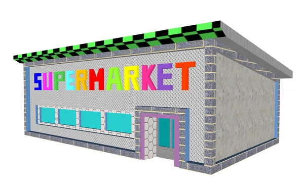 Stormarknad butik — Stockfoto