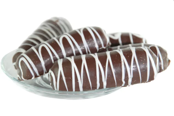 Bonbons, Schokolade auf der Untertasse — Stockfoto