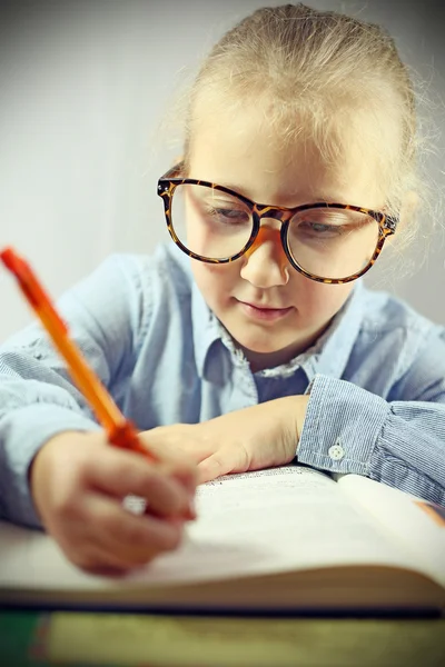 Student in big glasses — Stock Photo, Image