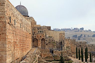 Holy places of Jerusalem clipart