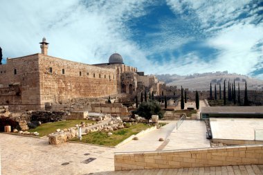 Destroyed the holy places of Jerusalem clipart