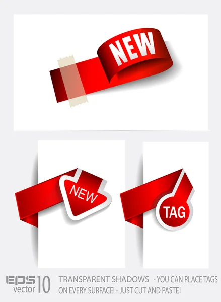 Oorspronkelijke stijl papier tags — Stockvector