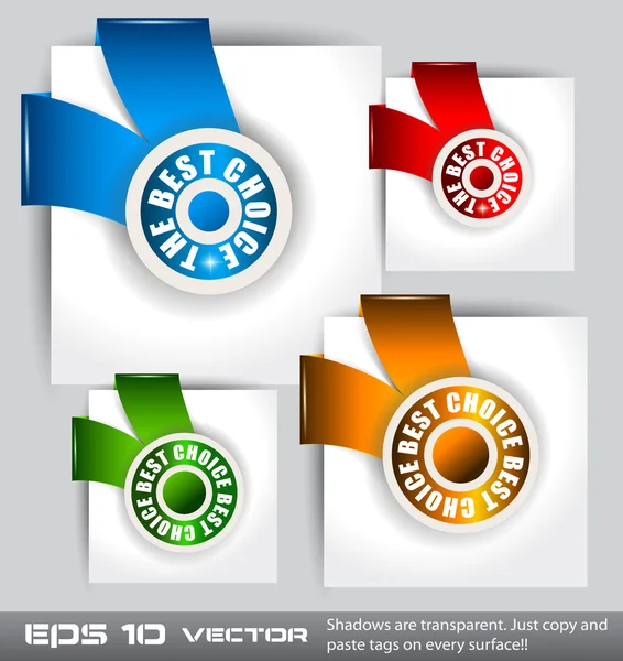 Paper Style "TOP CHOICE" — Stock Vector