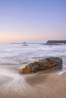 Cornwall deniz manzarası greenaway plaj.