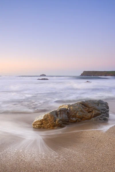 Cornwall marinmålning greenaway beach. Royalty Free Stock Obrázky
