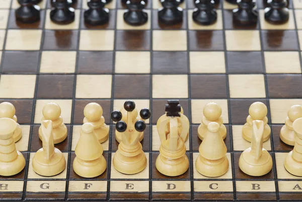 セットアップ チェス盤 — ストック写真