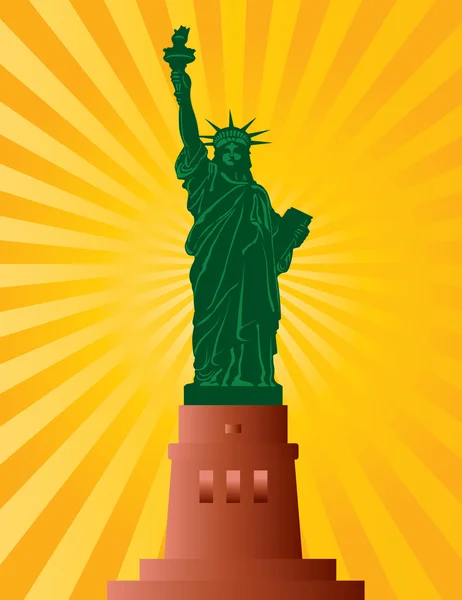 Statue of Liberty Illustration — Stock Vector