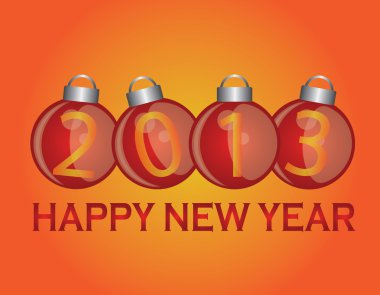 2013 New Year Ornaments clipart