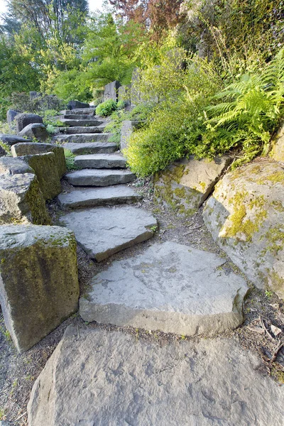 Krajina žulové skalní kamenné schody — Stock fotografie