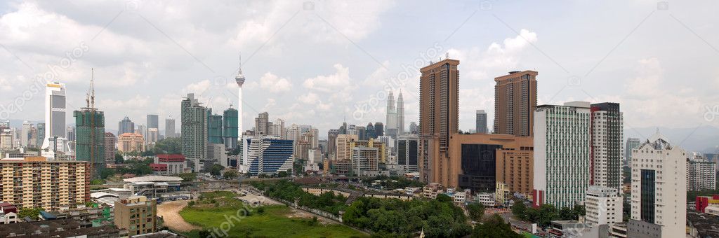 Kuala Lumpur Daytime Cityscape Panorama