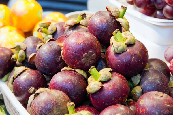 Mangosztán gyümölcs — Stock Fotó
