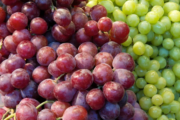 Red and Green Grapes Closeup — Stock Photo, Image