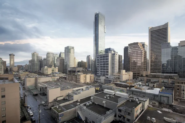 Vancouver bc robson straße stadtbild tag — Stockfoto