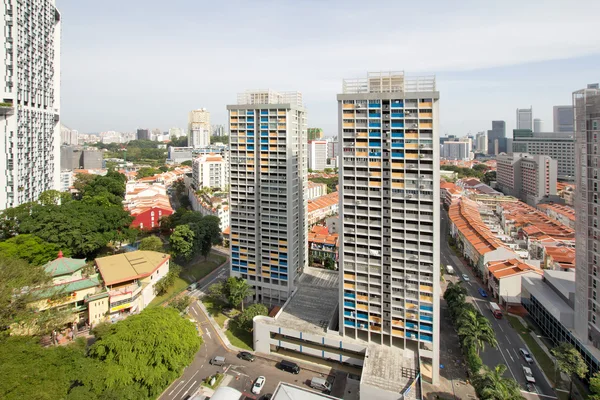 Singapur čtvrť Panorama — Stock fotografie