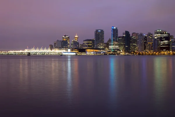 Dawn, Vancouver bc şehir manzarası — Stok fotoğraf