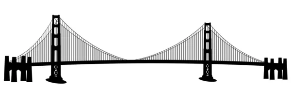 San Francisco Golden Gate Bridge Clip Art — Stockfoto