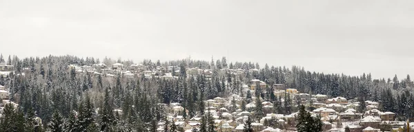 Häuser auf dem Berg im Winter — Stockfoto